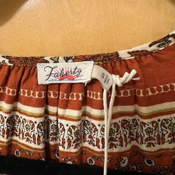 Faherty Patterned Maxi Dress - Picture 4 of 5